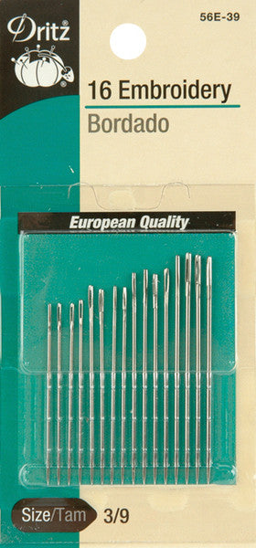 Embroidery Hand Needles-Size 1/5 12/Pkg