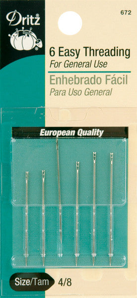 Easy Threading Hand Needles-Size 4/8 6/Pkg