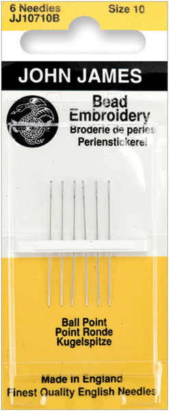 Bead Embroidery Hand Needles-Size 10 6/Pkg