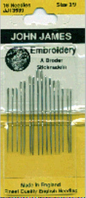 Crewel/Embroidery Hand Needles-Size 3/9 16/Pkg