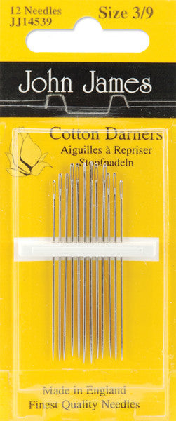 Cotton Darners Hand Needles-Size 3/9 12/Pkg