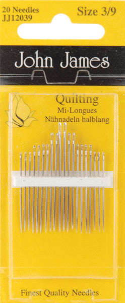 Quilting/Betweens Hand Needles-Size 3/9 20/Pkg