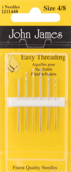 Easy Threading (Calyxeye) Hand Needles-Size 4/8 6/