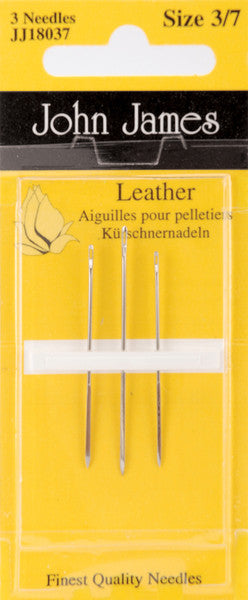 Leather Hand Needles-Assorted 3/Pkg