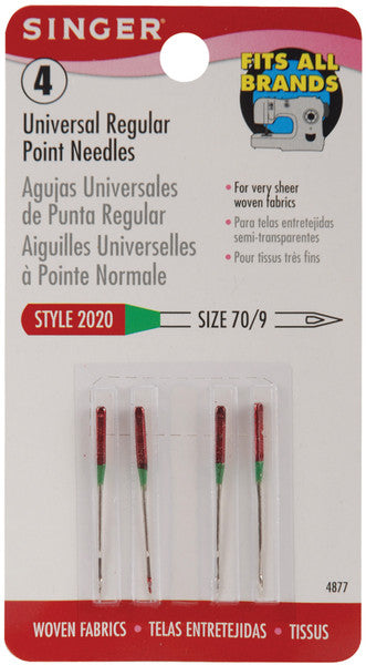 Regular Point Machine Needles-Size 9/70 4/Pkg