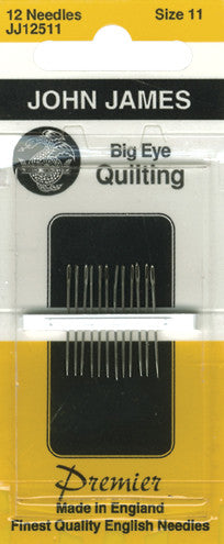 Big Eye Quilting Hand Needles-Size 11 12/Pkg