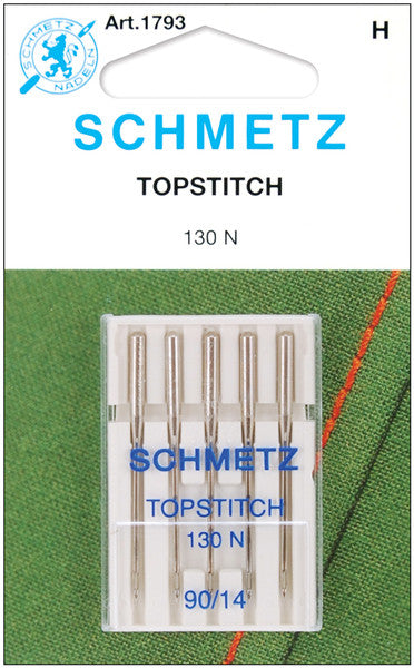 Topstitch Machine Needle-Size 14/90 5/Pkg