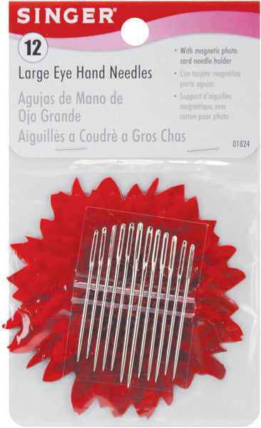 Large Eye Hand Needles With Magnetic Needle Holder
