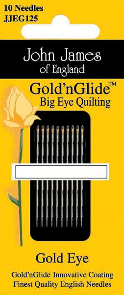 Gold'n Glide Big Eye Quilting Needles -Size 11 10/