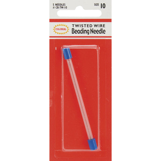 Twisted Wire Beading Needles 5/Pkg-Size 10