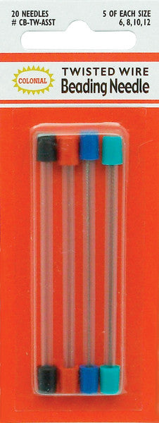 Twisted Wire Beading Needles 20/Pkg-5 Each of #6,