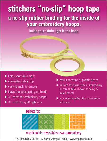 Stitchers No-Slip Hoop Tape 1/4"X9 Yards-