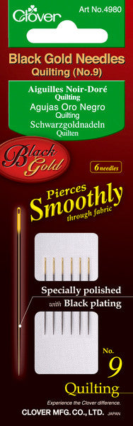 Black Gold Quilting Needles-Size 9 6/Pkg