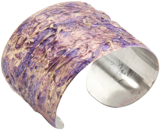 Stainless Steel Cuff Bracelet-Purple