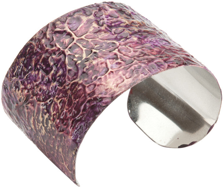 Stainless Steel Cuff Bracelet-Wine