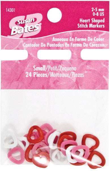 Heart Shape Stitch Markers-Small 24/Pkg