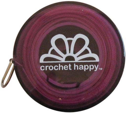 Crochet Happy Tape Measure-Purple