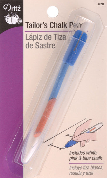 Tailor's Chalk Pencil-Blue, Pink, White