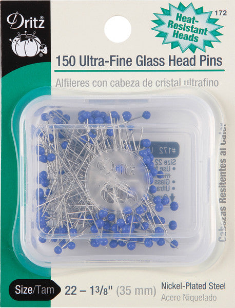 Ultra-Fine Glass Head Pins