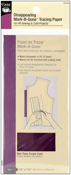 Disappearing Mark-B-Gone Tracing Paper 10"X11"-Pur