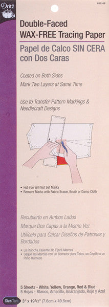 Double-Faced Wax Free Tracing Paper-3"x19" 5/Pkg A