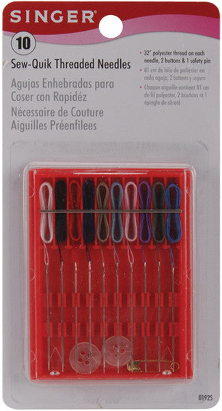 Sew-Quik Threaded Hand Needle Kit-