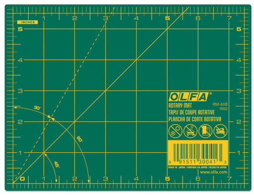 Olfa Gridded Cutting Mat-6"X8"