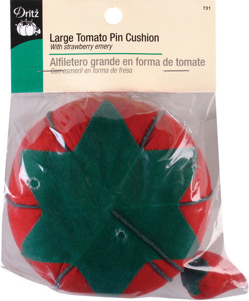 Large Tomato Pin Cushion-With Emery Strawberry