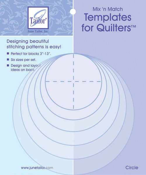 Mix'n Match Templates For Quilters 6/Pkg-Circle