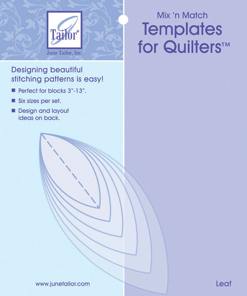 Mix'n Match Templates For Quilters 6/Pkg-Leaf