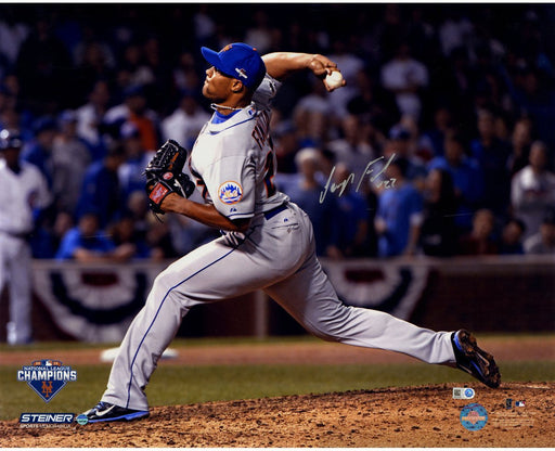 Jeurys Familia Signed 9th Inning 2015 NLCS Game 4 16x20 Metallic Photo (MLB Auth)