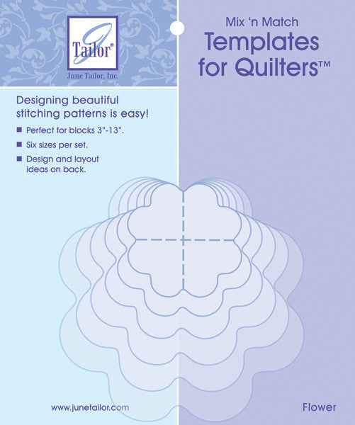 Mix'n Match Templates For Quilters 6/Pkg-Flower