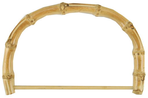 Bamboo Bag Handle 7" Half Round W/Rod-Natural