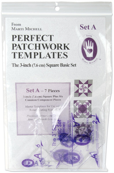 Perfect Patchwork Template-Set A - 3" Basic Square