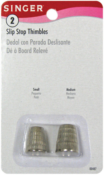 Metal Slip Stop Thimbles 2/Pkg-Small & Medium