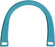 Plastic Purse Handle 6-1/4"X5" U-Shaped-Blue Trans