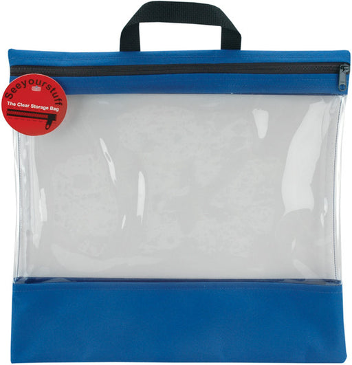 Seeyourstuff Clear Storage Bags 16"X16"-Royal