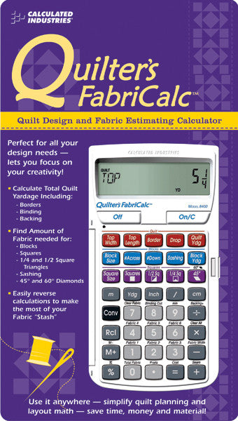 Quilter's FabriCalc Design & Fabric Estimating Cal