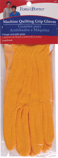 Fons & Porter Machine Quilting Grip Gloves- Large