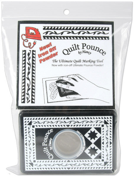 Quilt Pounce Pad With Chalk Powder-2 Ounces White