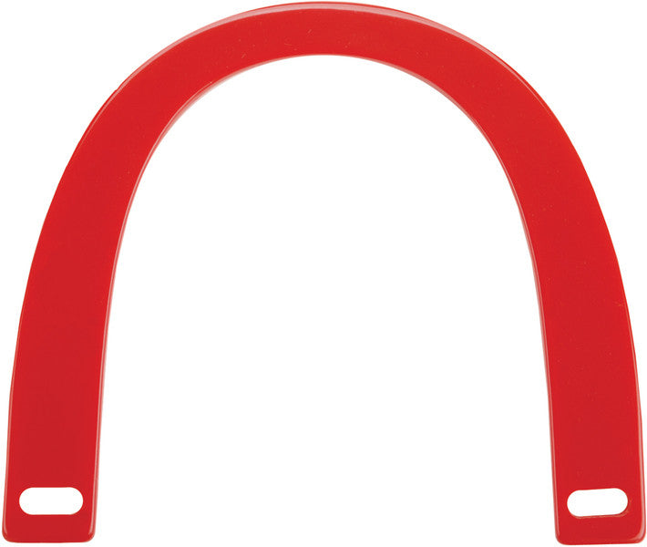 Plastic Purse Handle 6-1/4"X5" U-Shaped-Red Opaque