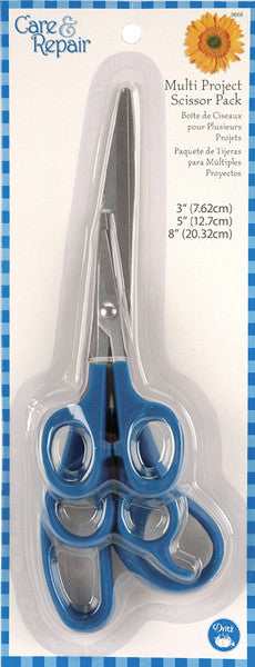 Scissor Set 3/Pkg-8", 6" & 3"