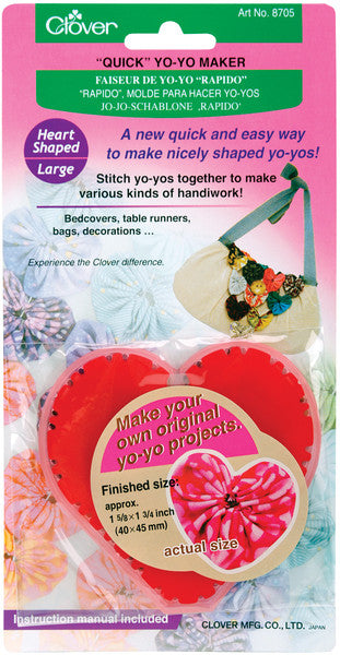 Quick Yo Yo Maker-Heart 1-5/8"X1-3/4"