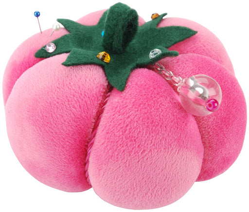 Velvet Tomato Pin Cushion-Pink