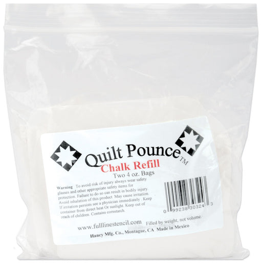 Quilt Pounce Chalk Refill-4 Ounces White 2/Pkg