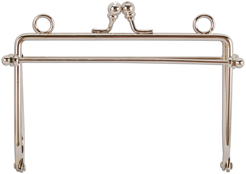 Metal Purse Frame 5"X3-1/2" -Silver