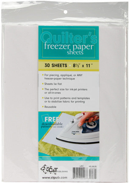 Quilter's Freezer Paper Sheets-8-1/2"X11" 30/Pkg