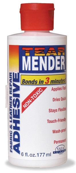 Tear Mender Fabric & Leather Adhesive-6 Ounces