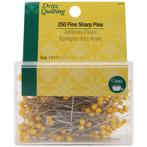 Dritz Quilting Fine Sharp Head Pins-1-3/4" 250/Pkg