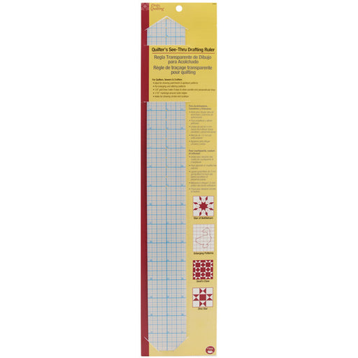 Dritz Quilting See-Through Drafting Ruler -